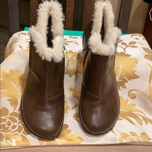 Warm bootie with fur